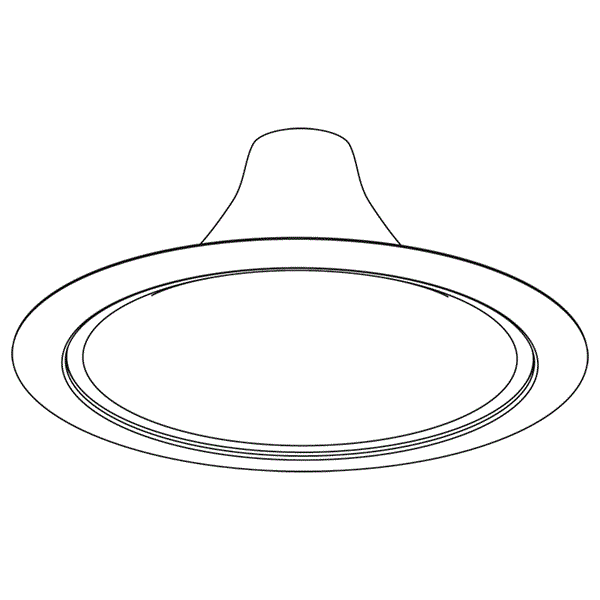 204HYP2 Trim - LED 5in Round Cone Hyperbolic Reflector Trim 204HYP2 Trim - LED 5in Round Cone Hyperbolic Reflector Trim